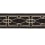 Galon brod&eacute; 75 mm Zelda Losange Houl&egrave;s Ébène 32030-9990