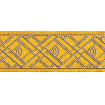 75 mm Zelda Carreau embroidered Braid