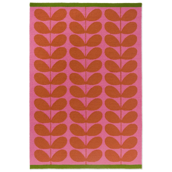 Solid Stem paprika in-outdoor Rug