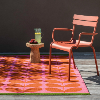 Solid Stem paprika in-outdoor Rug