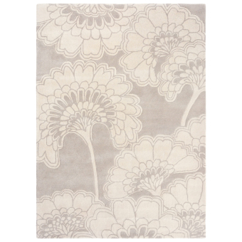 Japanese Floral Oyster Rug