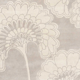 Japanese Floral Oyster Rug