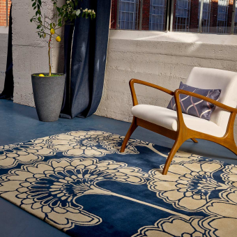 Tapis Japanese Floral Midnight