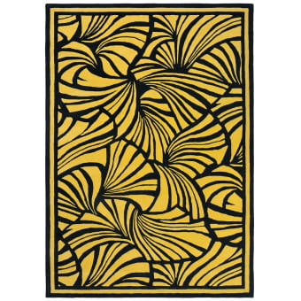 Japanese Fans Gold Rug