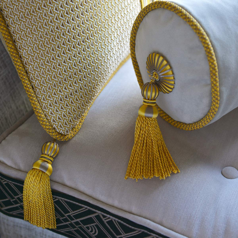 Neckless-neckless リボンクッション４点　アンティーク　フランス Zelda rosette Houlès