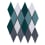 Mosa&iuml;que Rombi Multicolor Antiche Fornaci D'Agostino Verde rombi-multicolor-verde