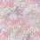 Tissu Grande Fleur Linen Union Cole and Son Cerise/Eau du Nil F121/1004