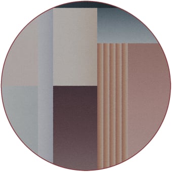 Colorant Rond Rug