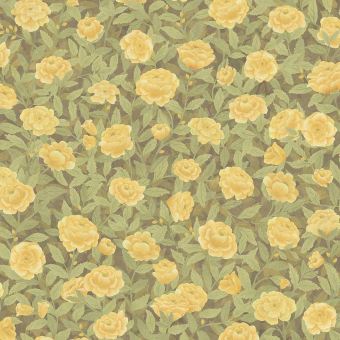 Idyll Roses Linen Union Fabric