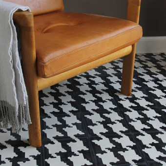 Carreau ciment Houndstooth