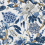 Carta da parati Hill Garden Thibaut Blue and White T13659