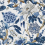 Papier peint Hill Garden Thibaut Blue and White T13659