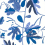 Matisse Leaf Wallpaper Thibaut Blue and White T16211