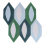 Zementfliese Hex Pod Popham design Multicolor Green HL2-01-CW1