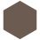 Carreau ciment Solid Colors hexagone Bisazza Tabacco tabacco-e