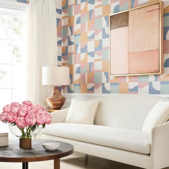 Colored Blocks Wall Covering