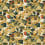 Tissu Sunforest Clarke and Clarke Olive Russet F1660/03