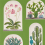 Terrariums Wallpaper Sanderson Botanical green/Multi DGLW216656