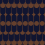 Créatone 6464 Wallpaper Papier français  Marron Mat et Bleu Mat CREA-1-6464-023-M1