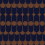 Papel pintado Créatone 6464 Papier français  Marron Mat et Bleu Mat CREA-1-6464-023-M1
