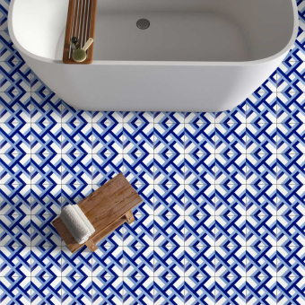 Bauhaus Blu Tipo 6 Tile