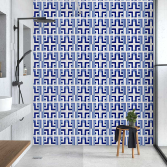 Bauhaus Blu Tipo 14 Tile