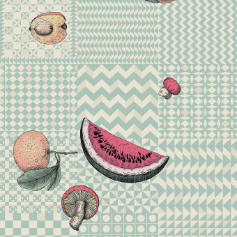Fruta e Geometrico Fornasetti Wallpaper