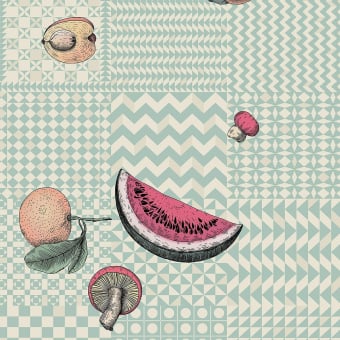 Papier peint Fruta e Geometrico Fornasetti