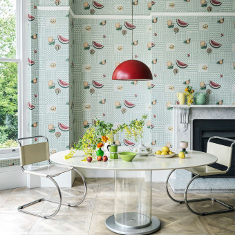 Carta da parati Fruta e Geometrico Fornasetti