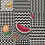 Papier peint Fruta e Geometrico Fornasetti Cole and Son Black & White & Multi 123/6027
