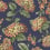 Ramo di Ortensia Fornasetti Wallpaper Cole and Son Coral on Dark Blue 123/8040