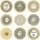 Papel pintado pisoi Fornasetti Cole and Son Cream & Gold 123/1002