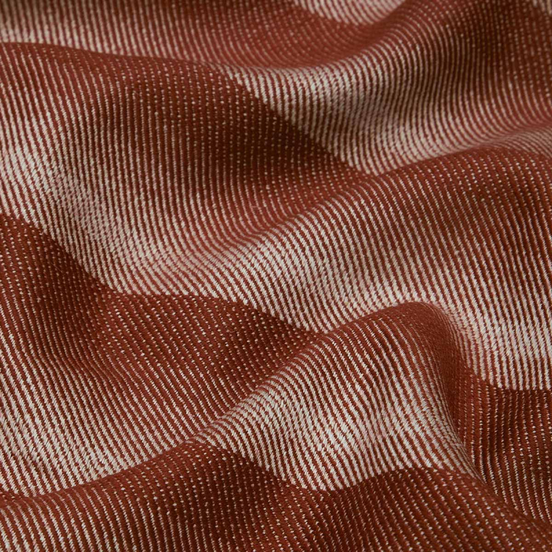 Momentum Textiles Upholstery Fabric Brown Stripe Line Up Shadow