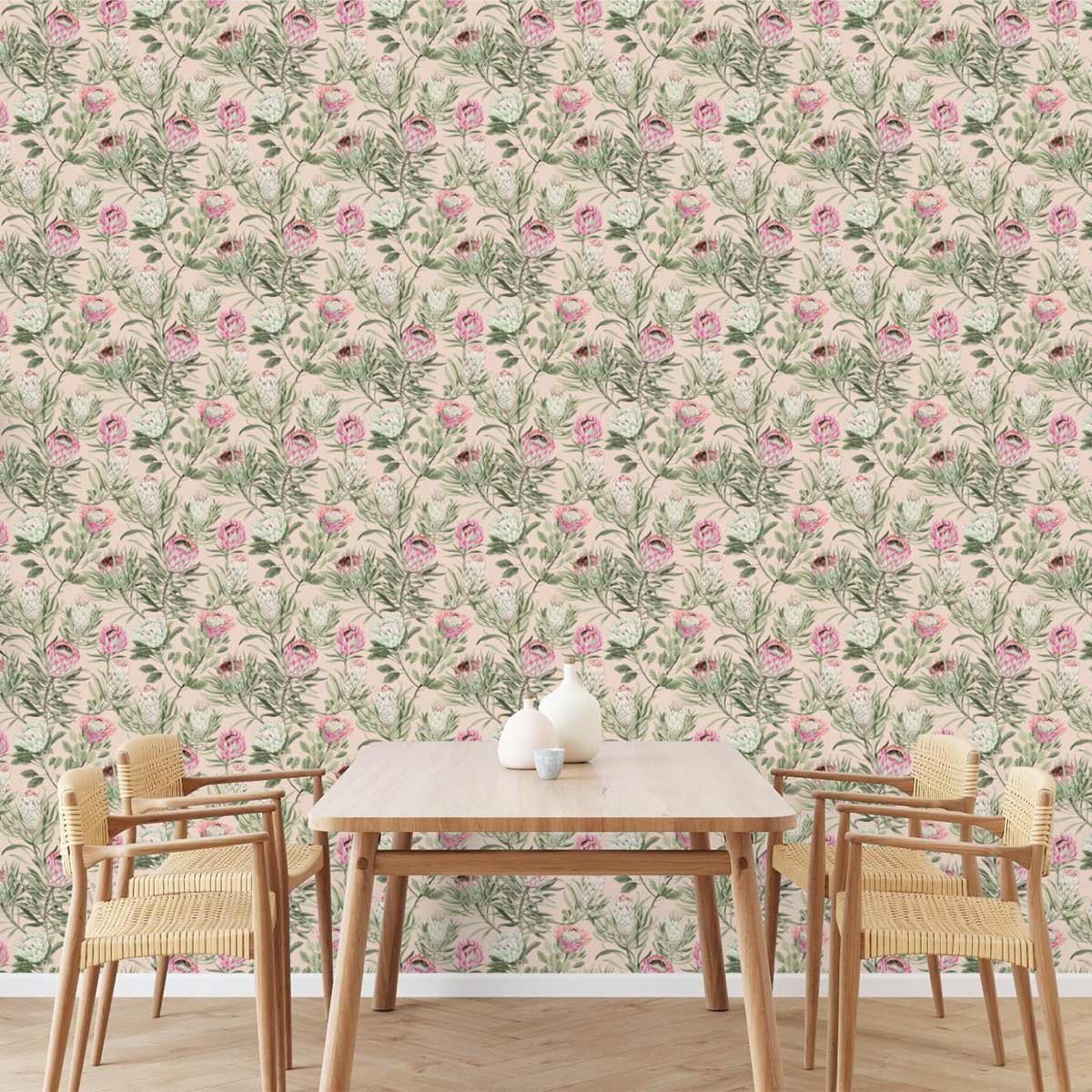 Protea Wallpaper - York Wallcoverings