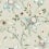 Dream Blossom Wallpaper York Wallcoverings Taupe Aqua BL1794