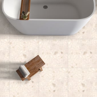 Beige Travertino Terrazzo tile