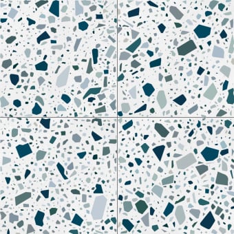 Grès cérame Confetti Bianco Petrolio