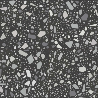 Gres porcellanato Confetti Nero Grigio