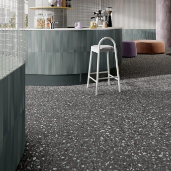 Gres porcelánico Confetti Nero Petrolio