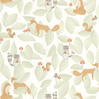 Papel pintado Woodland Friends