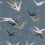 Swallow Wallpaper Casadeco Bleu Orage 88636464