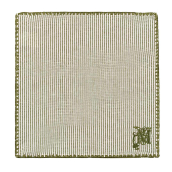 Serviettes de table Twill Stripe Green