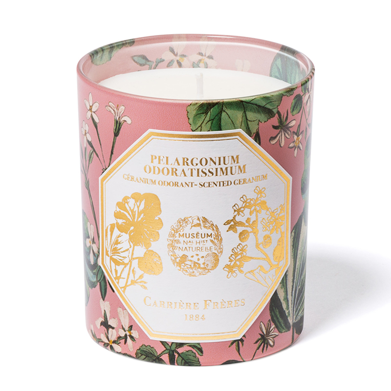 Géranium Scented candle Carrière Frères