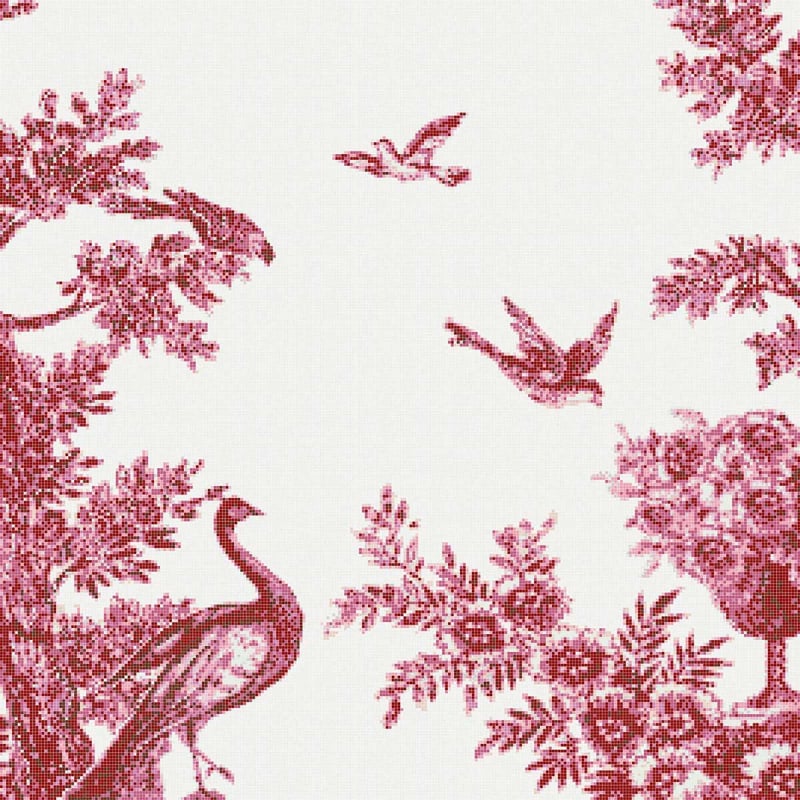 Jardin Rouge Mosaic Bisazza