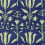 Tulipan Wallpaper Mindthegap Indigo WP30034