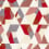 Porto Fabric Armani Casa Rosso/Bianco TE027-146