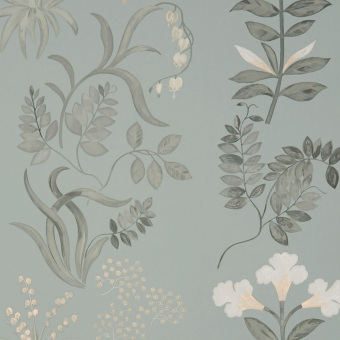 Botanical Stripe Wallpaper