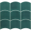 Porzellan Steinzeug Wave Équipe Teal Grassy 28840