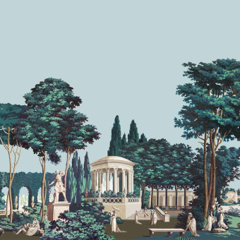 Papier peint panoramique Le Jardin Anglais