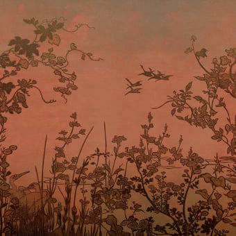 Papier peint panoramique Aurore - Emerald